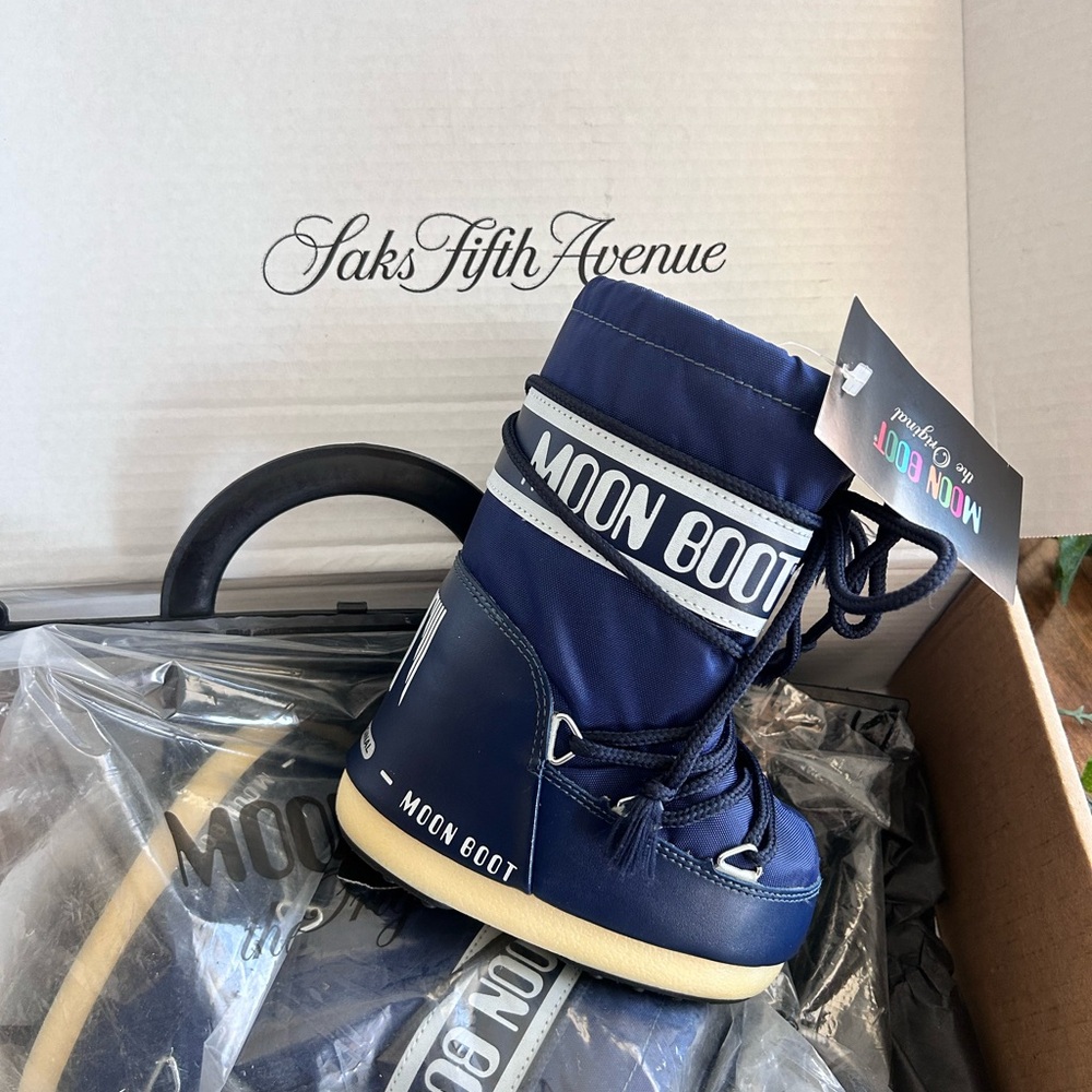 Moon Boot Kids Blue Boots